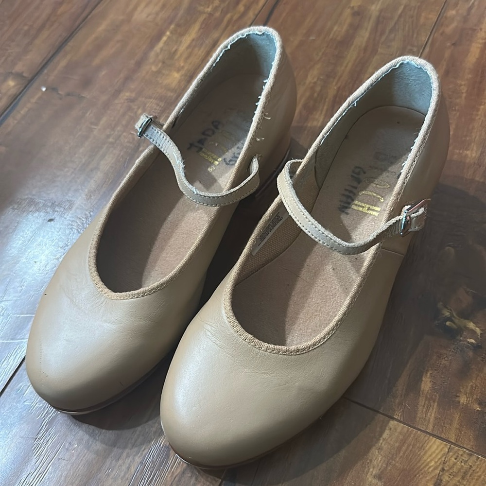 Bloch  Tan Leather Tap Shoes Techno Taps Size 5